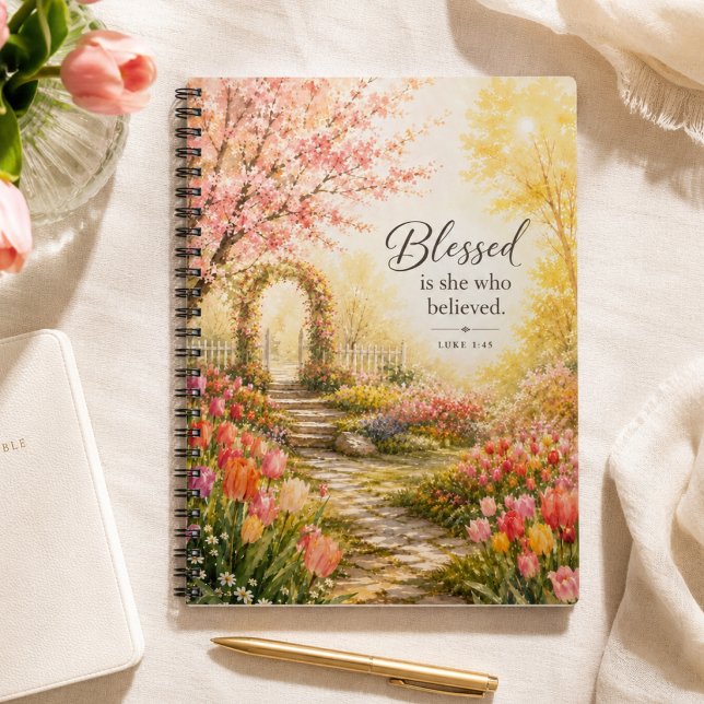 Cuaderno Bienaventurada Ella Que Creyó Escritura De Fe (Subido por el creador)