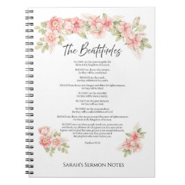 Cuaderno Bienaventuranzas Escritura Floral Acuarela