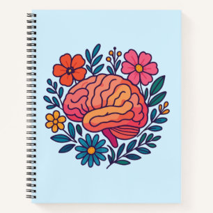 Cuaderno Bienestar Mental Cerebro Floreciente
