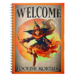 Cuaderno Bienvenida a la Bruja Mortal Halloween