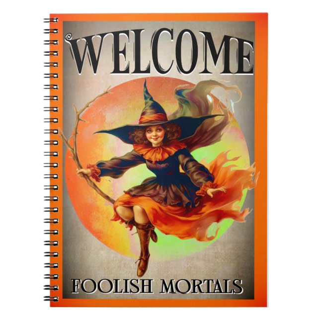 Cuaderno Bienvenida a la Bruja Mortal Halloween (Frente)