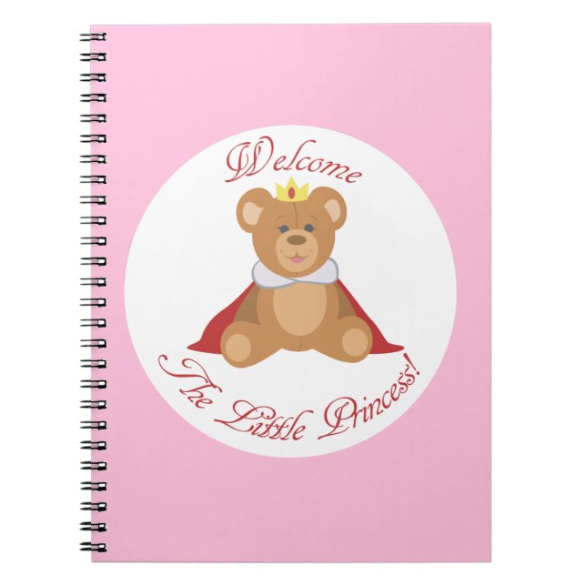 Cuaderno Bienvenida A La Pequeña Princesa (Frente)