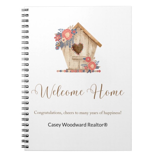Cuaderno Bienvenida a Realtor de Casa Personalizado (Frente)