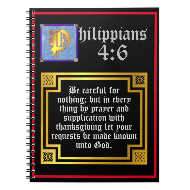 Cuaderno Bienvenida de Acción de Gracias a Filipinas 4:6 Ci (Frente)
