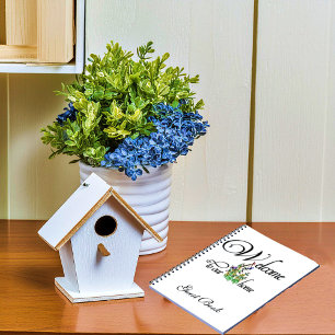 Cuaderno Bienvenido a nuestro libro de visitas de Casa (paj