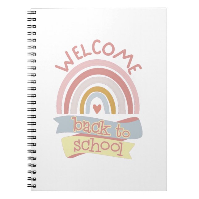 Cuaderno Bienvenido de vuelta a la escuela (Frente)