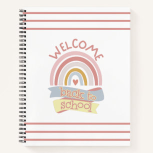 Cuaderno Bienvenido de vuelta a la escuela