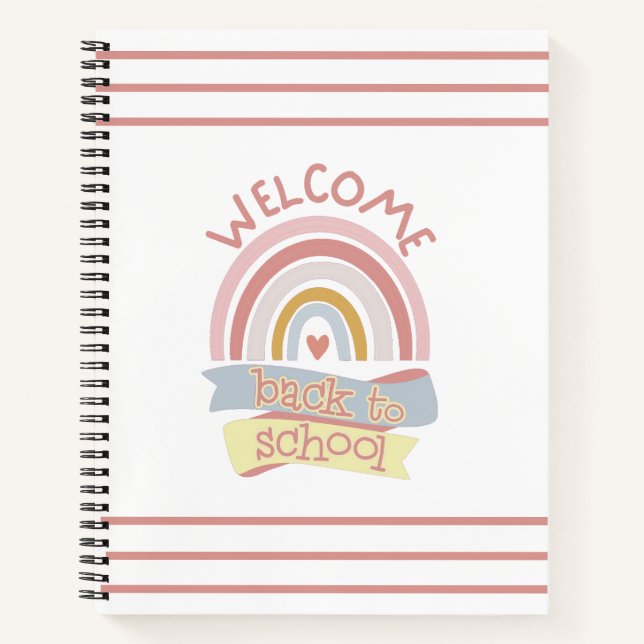 Cuaderno Bienvenido de vuelta a la escuela (Anverso)