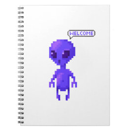 Cuaderno Bienvenido Gamer Alien de Pixel
