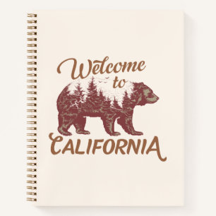 Cuaderno Bienvenidos a California Bear