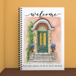 Cuaderno Bienvenidos a casa de huéspedes de alquiler de lib
