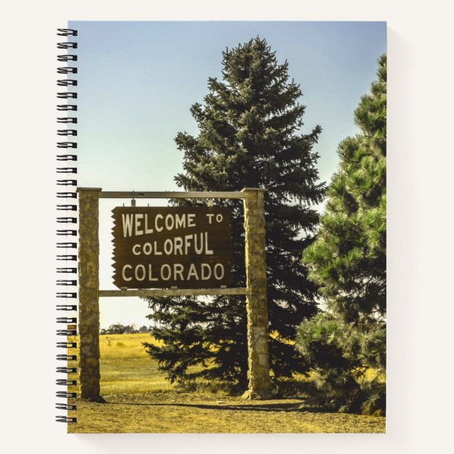 Cuaderno Bienvenidos a Colorful Colorado (Anverso)