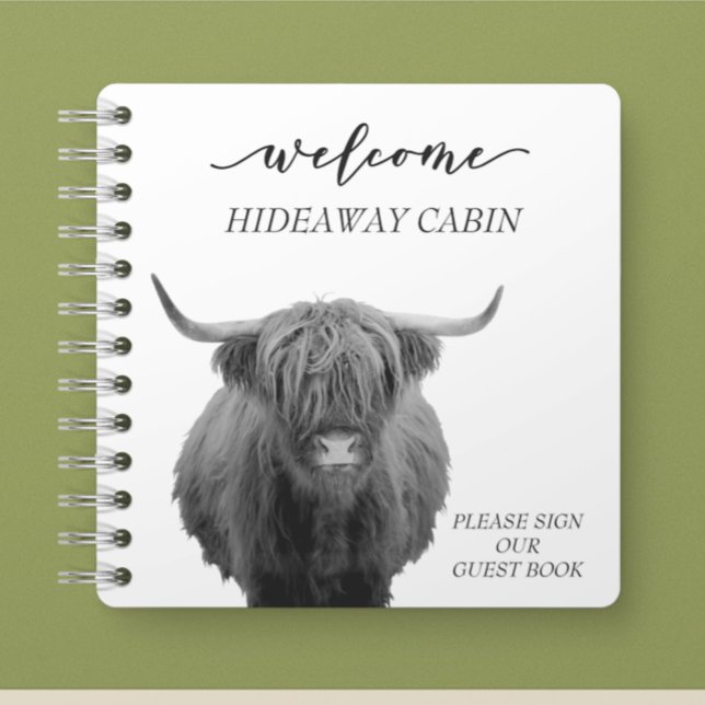 Cuaderno Bienvenidos a Highland Cow Farmhouse Cabaña alquil (Subido por el creador)