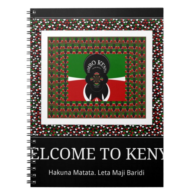 Cuaderno Bienvenidos a la Kenia mágica: Hakuna Matata (Frente)