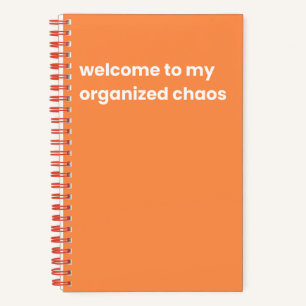Cuaderno Bienvenidos a mi caos organizado