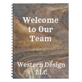 Cuaderno Bienvenidos a nuestro equipo profesional de Woodgr