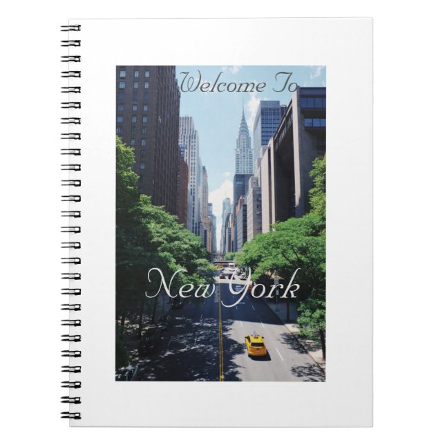 Cuaderno Bienvenidos A Nueva York, Estados Unidos, Spiral P (Frente)