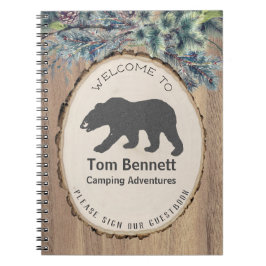 Cuaderno Bienvenidos a Rustic Black Bear Camping