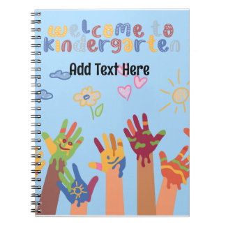 Cuaderno Bienvenidos al bloc de notas de jardín de infancia