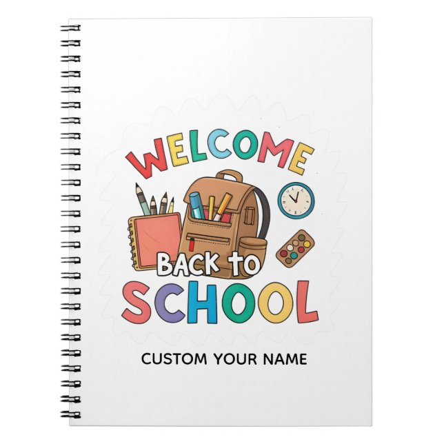 CUADERNO BIENVENIDOS DE VUELTA A LA ESCUELA (Frente)