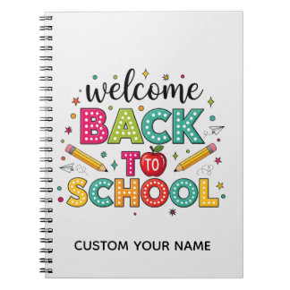 Cuaderno Bienvenidos de vuelta a la escuela