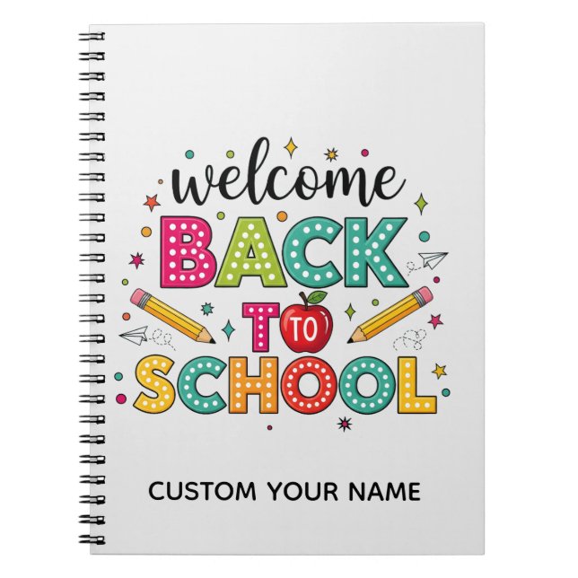 Cuaderno Bienvenidos de vuelta a la escuela (Frente)