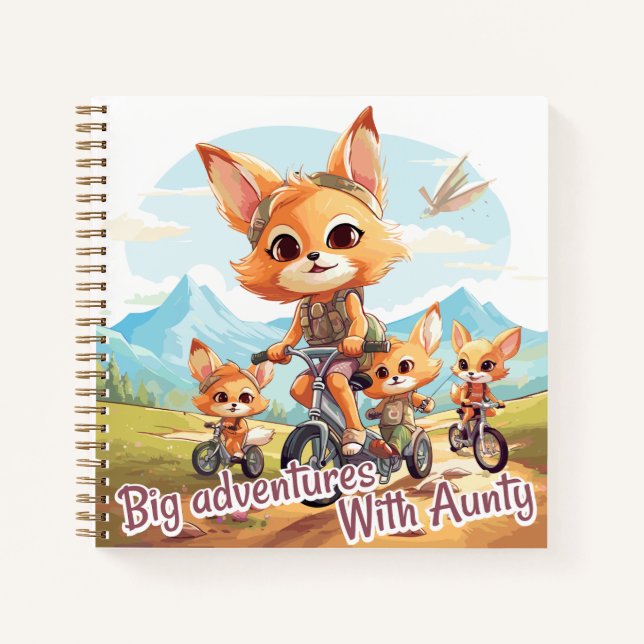 Cuaderno Big adventures with aunty (Anverso)
