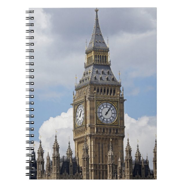 Cuaderno Big Ben y Casas del Parlamento, Londres, (Frente)