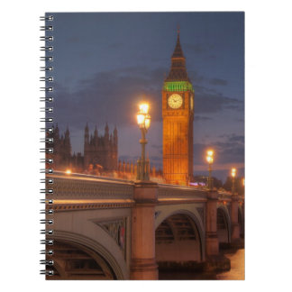 Cuaderno Big Ben y el puente de Westminster