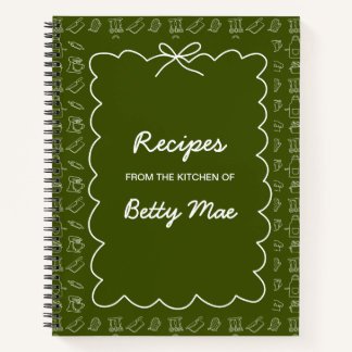 Cuaderno Big Blank Cookbook Write Your Own Favorite Recipe 