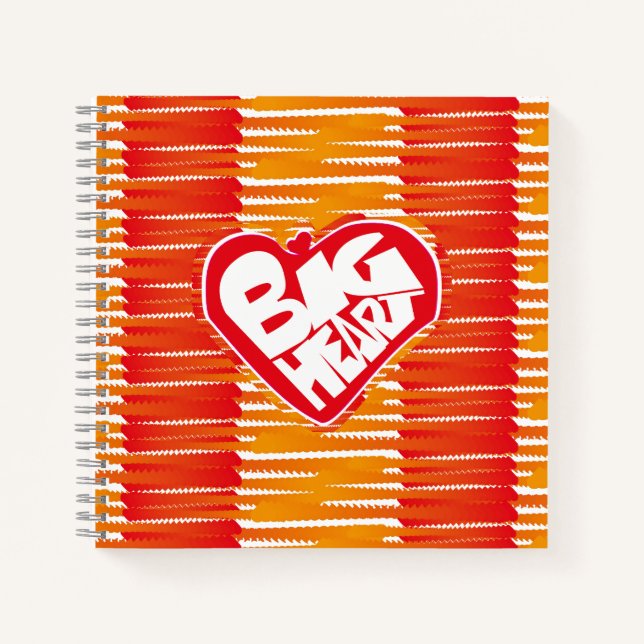 Cuaderno Big heart/Corazon Grande love by Masanser pixelat (Anverso)