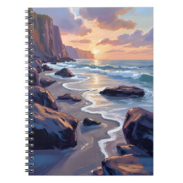 Cuaderno Big Sur, California Coastal Art Painting