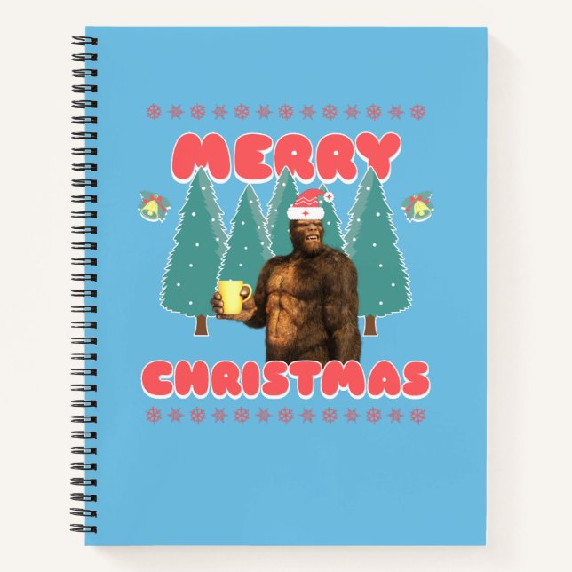 Cuaderno Bigfoot Divertido - Feliz Navidad (Anverso)