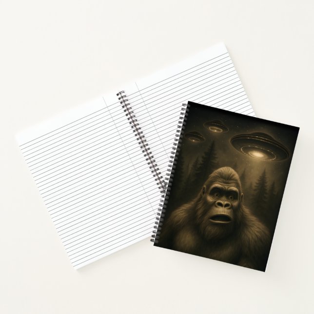 Cuaderno Bigfoot Sasquatch Alien UFO Funny (Interior)