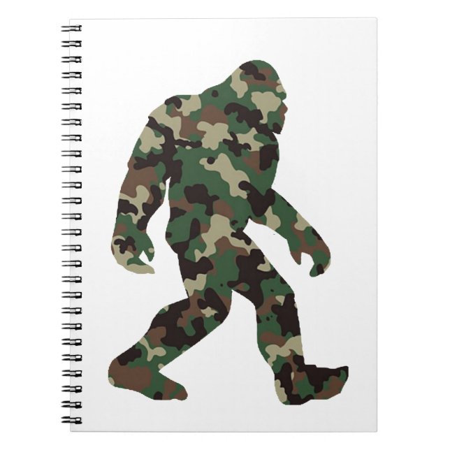 Cuaderno Bigfoot Sasquatch Camuflaje (Frente)