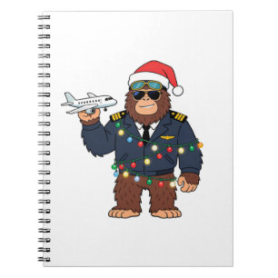 Cuaderno Bigfoot Sasquatch Piloto Navidad 2026 Fiesta