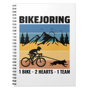Cuaderno Bikejoring DogScooting Dog Sport Bicicleta Bicicle