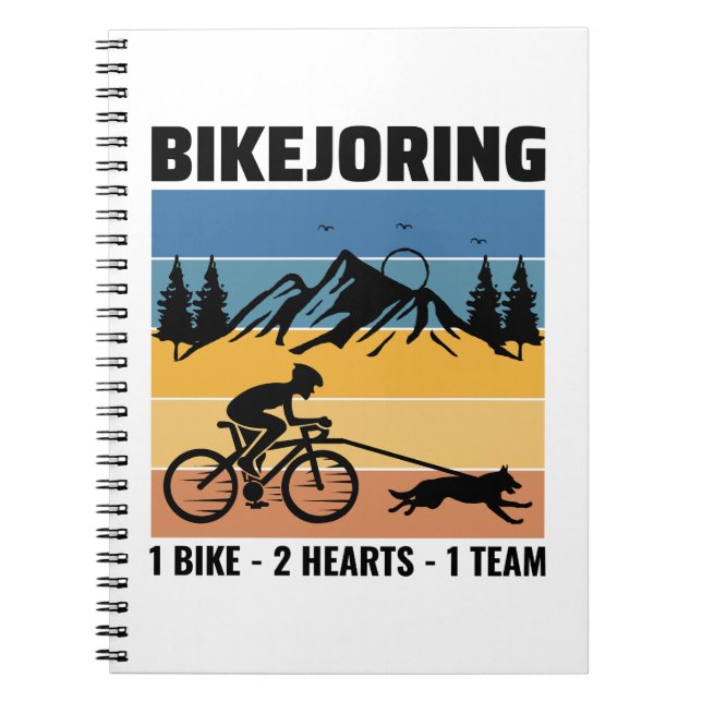 Cuaderno Bikejoring DogScooting Dog Sport Bicicleta Bicicle (Frente)
