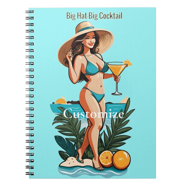Cuaderno Bikini Babe Gran Gorra - Gran Cocktail Thunder_Cov (Frente)