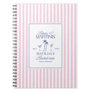 Cuaderno Bikinis y martinis Elegante despedida de soltera a
