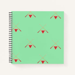 Cuaderno billar en verde