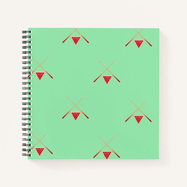 Cuaderno billar en verde (Anverso)