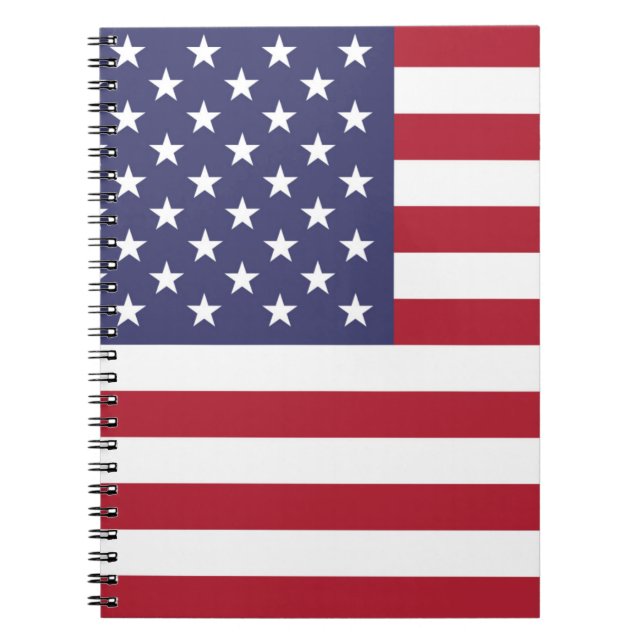 Cuaderno Billete de la bandera de Estados Unidos estadounid (Frente)