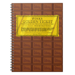 Cuaderno Billete de oro de Willy Wonka