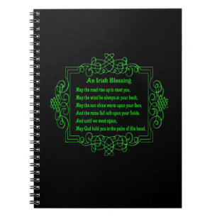Cuaderno Billete en espiral de bendición irlandesa