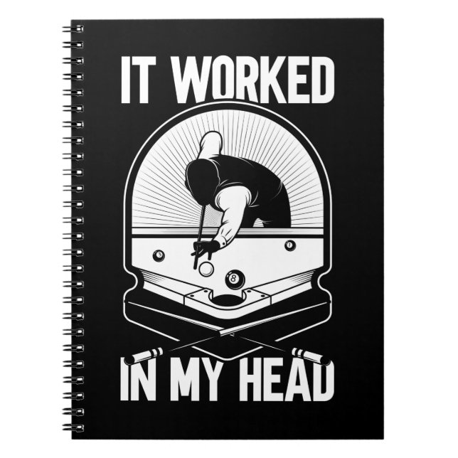 Cuaderno Billiard 8 Ball Funcionó con mi Head Pool Player (Frente)