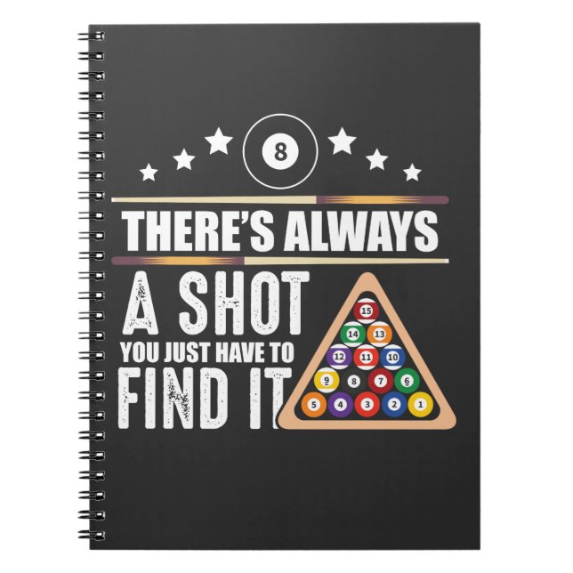 Cuaderno Billiards Team Pool Player Gift para fans de Snook (Frente)