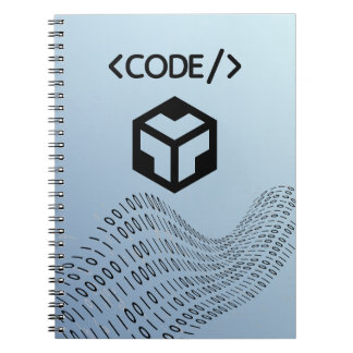 Cuaderno Binary Logic Spiral Notebook – Modern Design