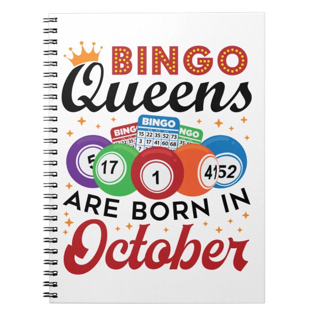 Cuaderno Bingo Bingo Queens nace en octubre (Frente)