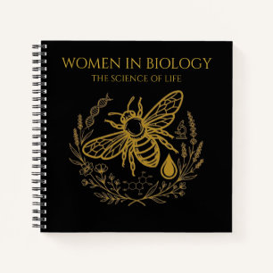 Cuaderno Biología Bee & ADN Dorado Cuadrado